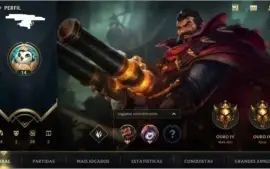 Conta lol wild rift nova Ouro IV smurf winrate alto