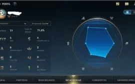 Conta lol wild rift nova Ouro IV smurf winrate alto
