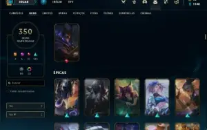 Conta bronze 2 com TODOS os champs e 350 Skins (Nivel 657)