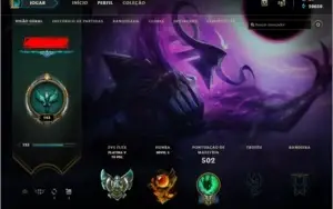 CONTA LOL - PLATINA 5 - TODOS OS CHAMPIONS + 230 SKINS