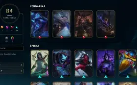 Conta League Of Legends (lvl 153 - Champs 111 - Skins 84)