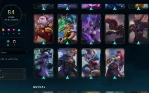 Conta League Of Legends (lvl 153 - Champs 111 - Skins 84)