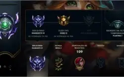 Conta diamante lol 40 champs