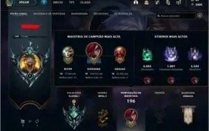Conta de League of Legends Mono katarina platina 1