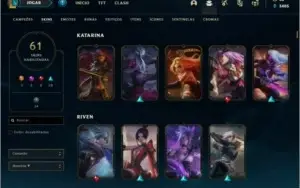Conta de League of Legends Mono katarina platina 1