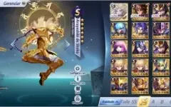 CONTA LEVEL 43, SERVIDOR A20, 20 CAVALEIROS S