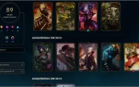 Conta LOL D4 - Todos Champs - 90 SKINS - MMR ALTO