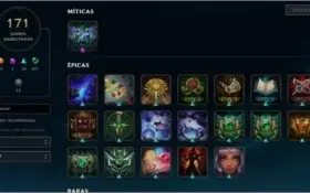 Conta LOL D4 - Todos Champs - 90 SKINS - MMR ALTO