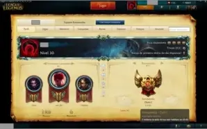 CONTA LOL GOLD 1 BORDA PLATINA SEASON 5
