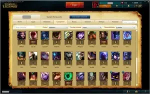 CONTA LOL GOLD 1 BORDA PLATINA SEASON 5