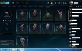 Conta de lol 409 skins e full CHAMP