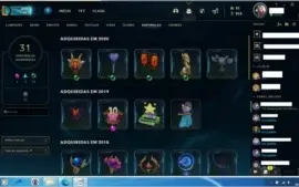 Conta de lol 409 skins e full CHAMP