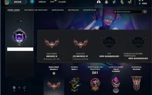 Conta bronze 2 com 60 Champs e 19 Skins + 13 Fragmentos