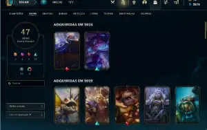 Conta Platina 4, 75 Champ, 47 Skins, Nivel 141