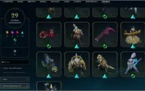 League Of Legends - 374 skins - 100 Pontos de Prestigio