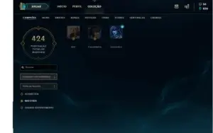Vendo conta lol diamante, 140 campeões e 117 skins