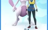CONTA POKÉMON GO LV 34 TIME AZUL - MEWTWO, EX 11-12, LEND