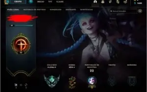 Conta smurf platina IV 72% Winrate (4) League of legends