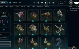 Conta lol diamantes IV full champs, 466 skins diversos raros