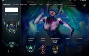 CONTA PLATINA 259 SKINS, INCLUINDO 2 LENDÁRIAS, SONA E MF.