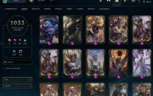 Conta Lol Top - Full Acesso - Entrega Imediata - 1033 Skins!