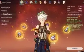 CONTA GENSHIN AR 46 Raiden e Arataki | Muitos Itens, Armas.