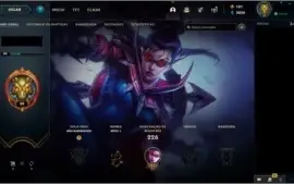 Conta LOL antiga, com algumas skins
