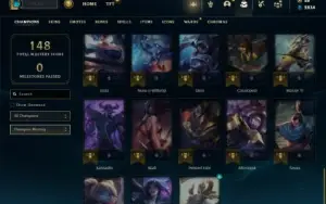 Unranked com 55 Champs e 12 Skins