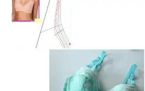 Kit de Moldes PDF Sutiã Meia Taça Bojo Senhoras eTop Costa
