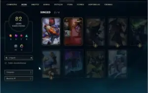 Conta de League of Legends com skin PAX JAX