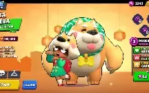 Conta de Brawl Stars com o Leon Lobo Branco
