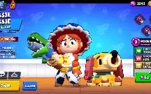 Conta de Brawl Stars com o Leon Lobo Branco