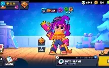Conta de Brawl Stars com o Leon Lobo Branco
