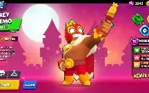 Conta de Brawl Stars com o Leon Lobo Branco
