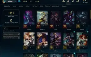 Conta ouro 3 com 48 skins e 57 champs