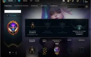 Conta ouro 3 com 48 skins e 57 champs