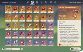 Genshin Impact 5 x 5 estrelas 35 dias de bençao AR 41