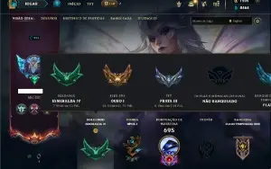 Esmeralda 4 com TODOS os champs e 260 Skins + 13 Vitoriosas