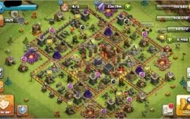 Conta Clash of Clans cv10 6400 Gemas