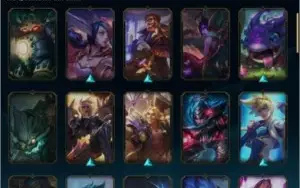 Conta League of Legends LoL Unranked 104 skins 1760 RP 53 PP