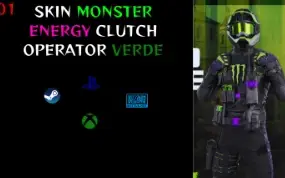 2 Skin Da Monster Clutch Operator - Warzone