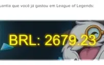 Conta League of Legends e Valorant.