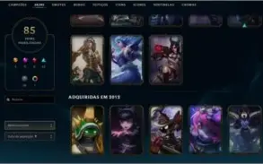 Conta de lol com Rammus rei e as vitoriosas desde a Elise