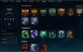 Conta de lol com Rammus rei e as vitoriosas desde a Elise
