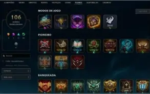 Conta de lol com Rammus rei e as vitoriosas desde a Elise