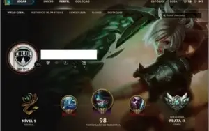 Conta lol prata 2 mmr alto 3 PAGINAS de runa