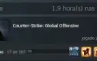 Conta Csgo Com 20,000 Horas Jogadas E Saldo de 10 reais.