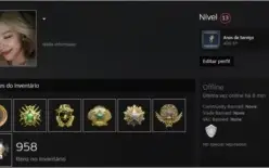 CONTA DE CS:GO COM 6 MEDALHAS