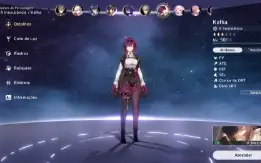 Star Rail - Ruan Mei + Jing Yuan arma assinatura + Kafka 