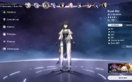 Star Rail - Ruan Mei + Jing Yuan arma assinatura + Kafka 